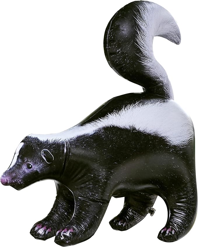 Jet Creations 30" Tall Inflatable Skunk, Black White, Realistic Wildlife Animal Figure, for Theme Parties, Pool Fun, Home Yard Décor, Toy for Kids Mascot