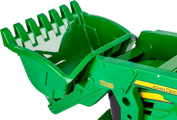 Peg Perego John Deere Ground Loader Tractor Extra-Large 12 Volt Ride on Tractor for Kids Ages 3-7