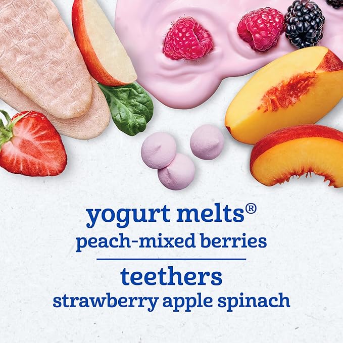 Gerber Stage 3 Baby Snacks Discovery Pack, Yogurt Melts, Teething Wafers, 6PK