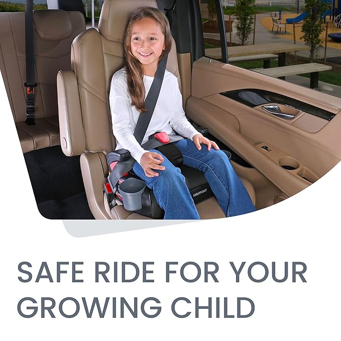 Britax Highpoint Backless Belt-Positioning Booster Seat, SafeWash Black Ombre