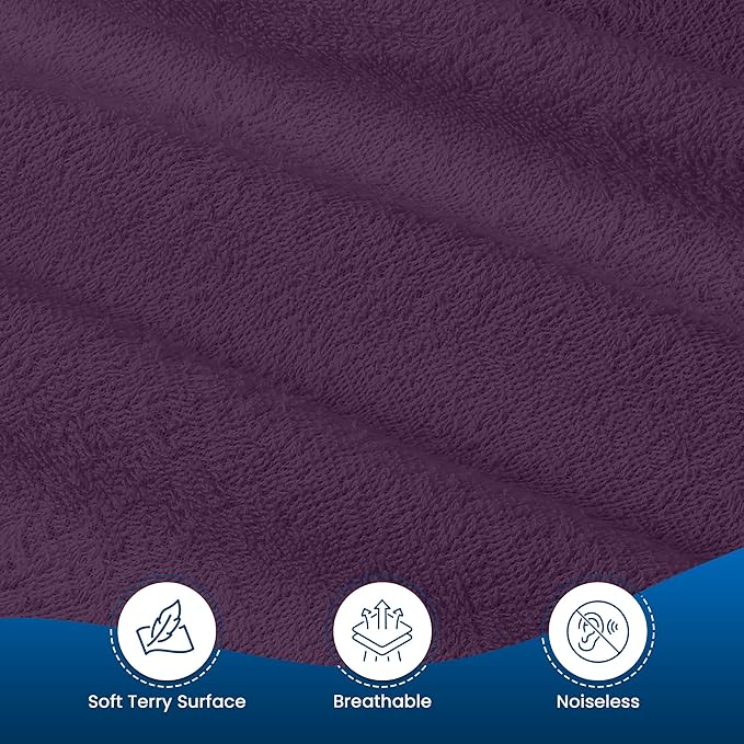 Utopia Bedding Waterproof Mattress Protector Queen Size, Premium Terry Mattress Cover 200 GSM, Breathable, Fitted Style with Stretchable Pockets (Purple)