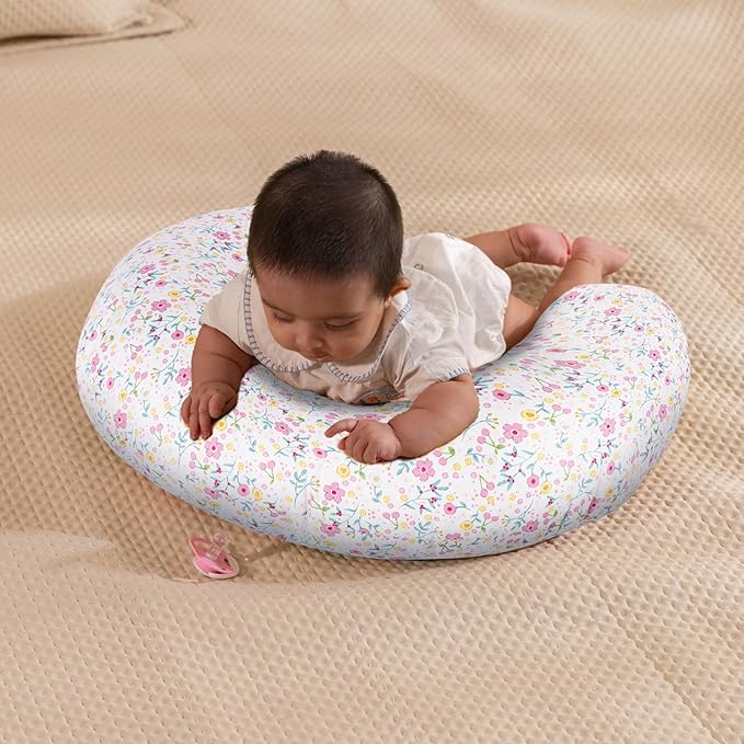 Baby Nursing Pillow for Breastfeeding, Adjustable Breast Feeding Pillow for Bottle Feeding, Breastfeeding Essentials for Mom and Baby Healthier Nursing, Bobby Pillow for Newborn,Removable Cotton Cover