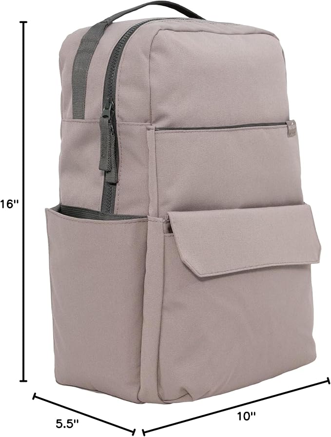 RED ROVR Roo Lightweight 1 LB Diaper Bag Backpack | 11 organizational pockets| Durable & Water-Resistant (Truffle)