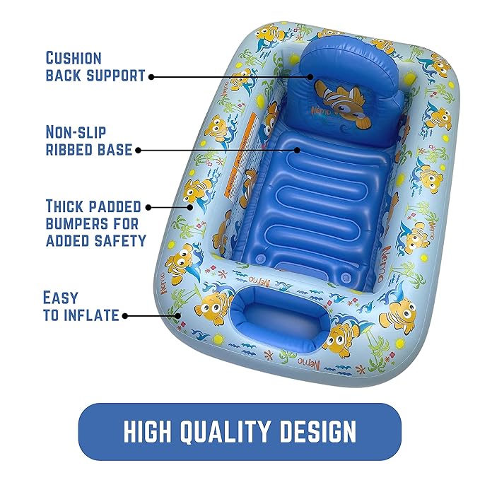 Disney Finding Nemo Inflatable Tub - Baby Bathtub