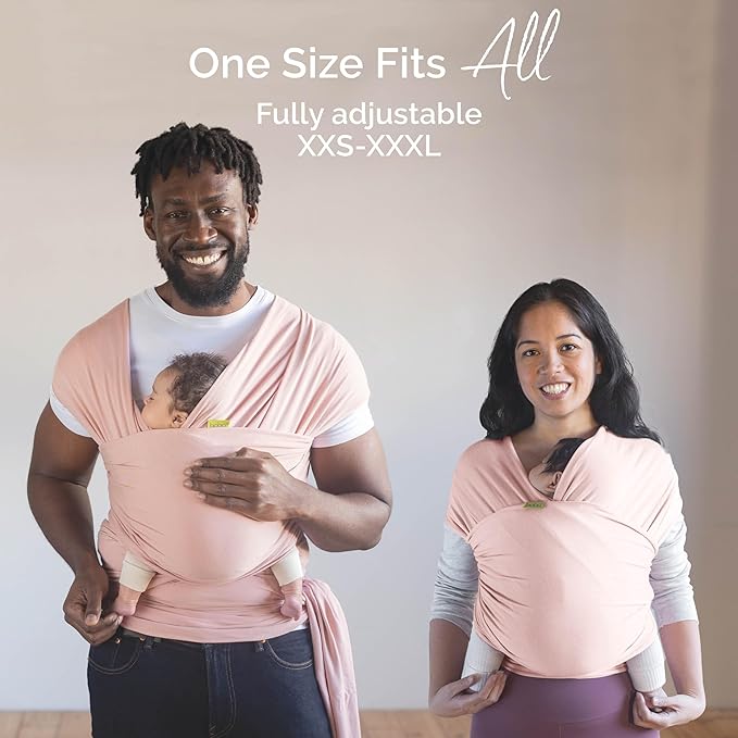 Boba Baby Wrap Carrier – Original Baby Sling Carrier for Newborns (7–35 lbs), Soft, Secure, Hands-Free & Ergonomic, Ideal for Comfortable Bonding, New Parents (Serenity Bloom)