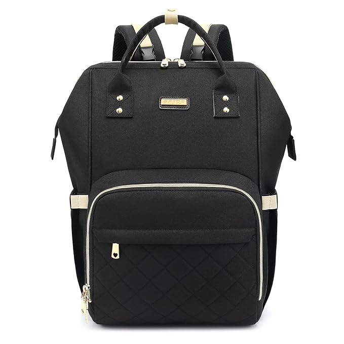 Diaper Bag Backpack, Diaper Bags for Baby Girls Boys, Baby Bags for Moms Dads, Nappy Changing Bag with Insulated Pockets,Multi-functional Waterproof Backpack with Stroller straps-Black