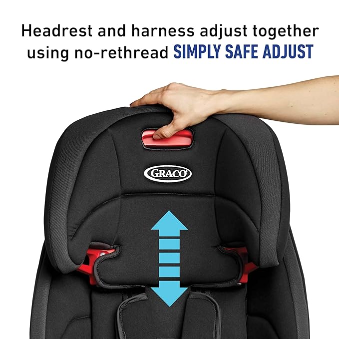 Graco Tranzitions 3-in-1 Harness Booster Car Seat, Forward Facing Car Seat, Highback, to Backless Booster, Proof