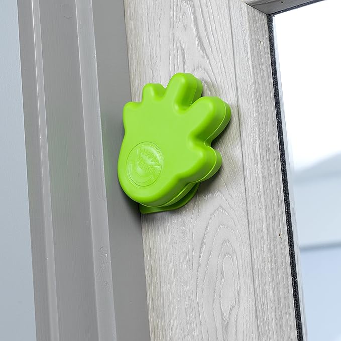 Happy Hands Anti Slam Child Door Safety Finger Trap Stoppers - 2 Pack … (Green)