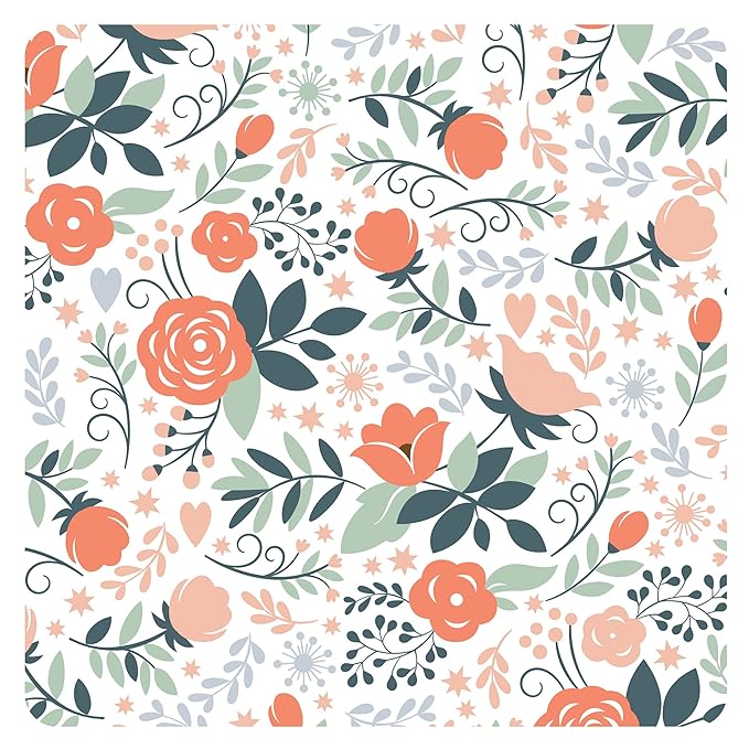 BapronBaby Vintage Rose Bapron - No Neck Tie Safer Bib for Baby & Toddler - Soft Waterproof Stain Resistant - Machine Washable - Sz Preschool 3-5yrs