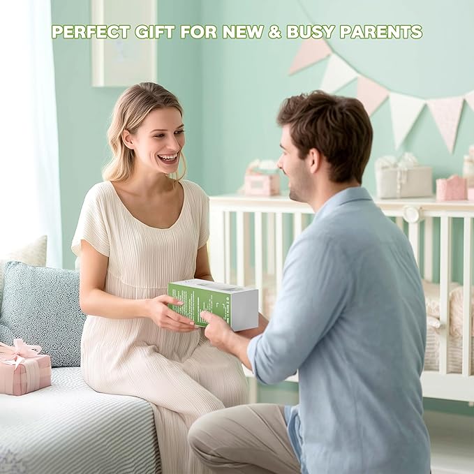 Portable Bottle Warmer for Travel, 2-Min Fast Heating Baby Bottle Warmer for Breastmilk & Formula, 17.8oz Formula Container to Go, Long Battery Life & Temp Control, Portable Milk Warmer On The Go