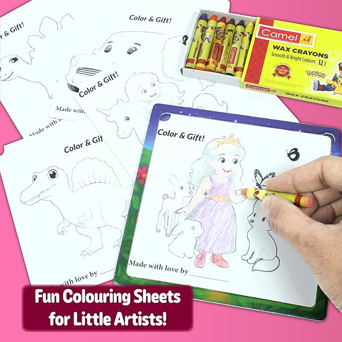 Butterfly EduFields 4-in-1 Princess ‍ & Unicorn Jigsaw Puzzles for Girls | 38 Pcs Puzzle Toy for Kids Age 3 4 5 6 7 Years | Preschool Learning with Coloring Sheets | Birthday Gift for Girls