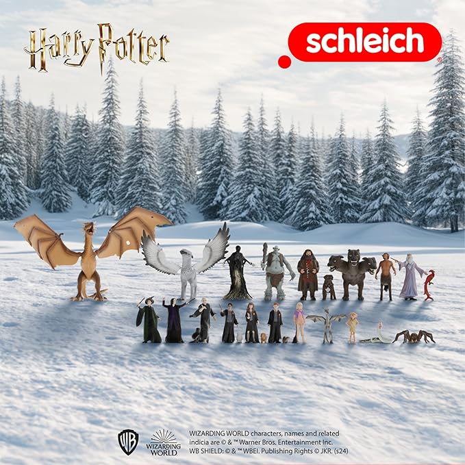 Schleich Harry Potter Advent Calendar - 24 PC Harry Potter Mini Figurine Set - Wizarding World Collectible Figures for Kids and Adults - Holiday Countdown Calendar - Ages 6+ | 99175