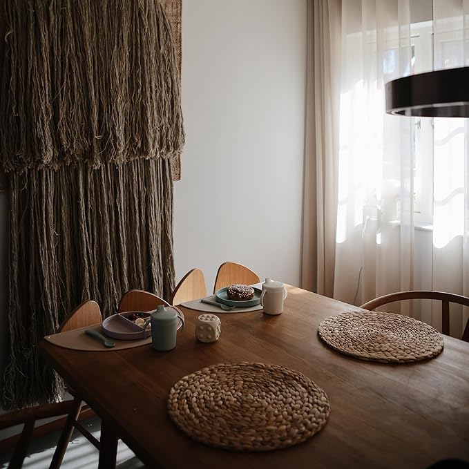 mushie Silicone Placemat for Kids | BPA-Free Non-Slip Design (Stone)