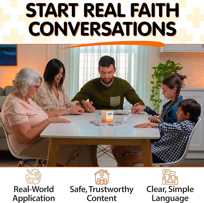 200 Conversation Cards for Christians - Explore Your Faith and Have Fun on Family Game Night, Bible Study or Youth Groups - Perfect for Church Groups, Couples Game Night, Easter Gifts