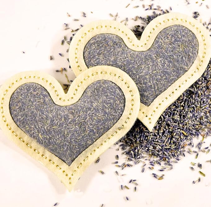 I Can So! Beginner Sewing Kit. Heartfelt Hearts. Lavender Sachet. (Lavender)