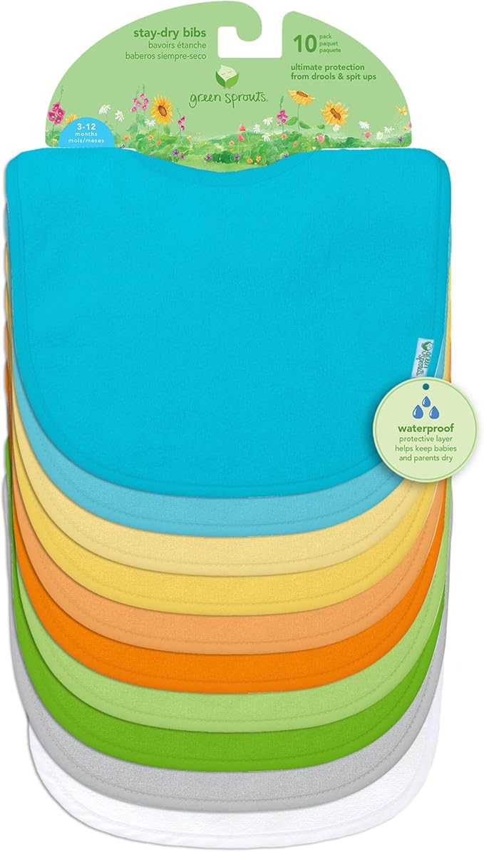 green sprouts Stay-dry Baby Bibs