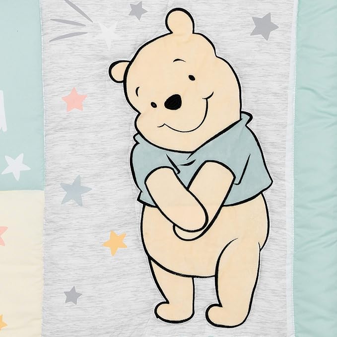 Lambs & Ivy Disney Baby Winnie The Pooh Hugs 3-Piece Nursery Crib Bedding Set