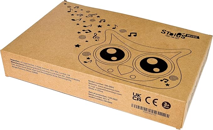 Stoie's Owl Drum Set for Babies and Toddlers 3-5 Years Old- Wooden Percussion Musical Instruments for Kids with Cymbals, Tambourines, Drumsticks, Durable, Safe to Play, Clear Sound, Easy-to asseble