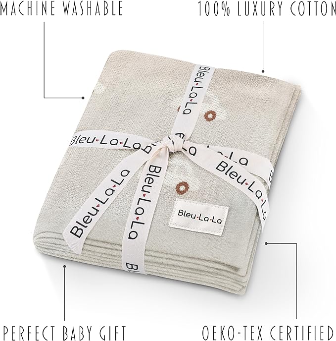 Baby Receiving Blanket for Boys 100% Cotton Buttery Soft Cozy Receiving Swaddle Stroller Blanket for Shower Gift Registry for Newborns, Infants, Toddlers (Cars - Oat)