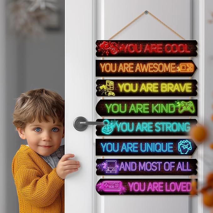 Room Decor for Boys Teens, Kids Room Decor, inspirational wall decoration, Kids Bedroom Decorations,Teen Bedroom Deco(Game)