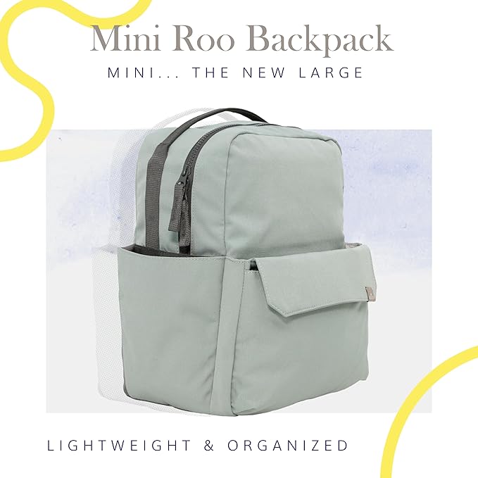 RED ROVR Mini Roo Lightweight Backpack | 6 pockets for everyday essentials (Sage)