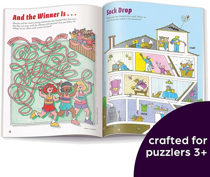 Highlights for Children Amazing Mazes Beginner Maze Books for Kids Ages 3-6, 144 Pages, 2-Pack of Activity Books, Screen Free Fun and Challenging Mazes for Kids