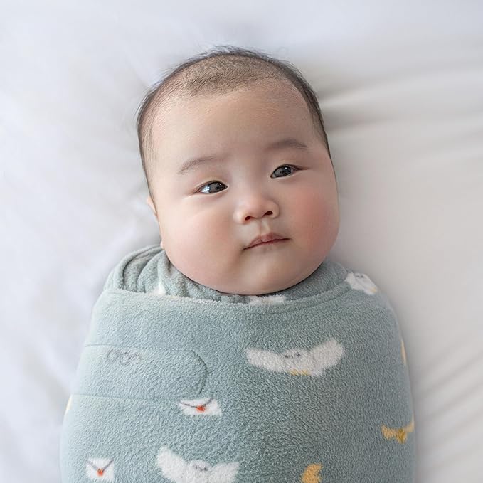 HALO Micro-Fleece Sleepsack Swaddle, 3-Way Adjustable Swaddle Blanket for Newborn and Infants, TOG 3.0 for Cold Climates, Hip Healthy, Harry Potter Hedwig, Newborn,0-3 Months