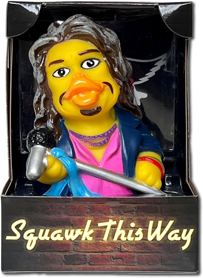 CelebriDucks - Squawk This Way - Floating Rubber Ducks - Collectible Bath Toy Gift for Kids & Adults of All Ages