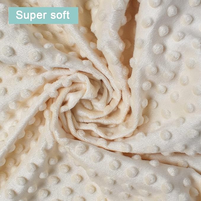 iEvolve Minky Nursing Pillow Cover Breast Feeding Pillow Cover Slipcover U Shape for Baby Boy Girl,Cover Only(Pillow & Pad Cover LightBeige, Pack of 2)