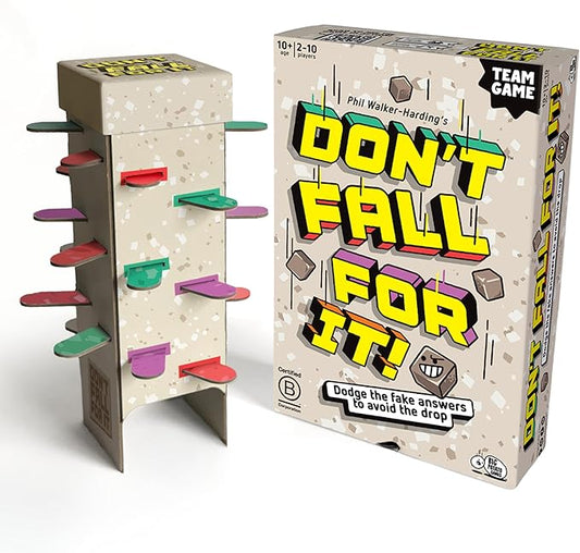 Don't Fall for It – Fun Trivia Board Game Age 3+ for Families and Kids | Hilarious Family Game for All Ages | 2+ Players, Portable and Easy to Play