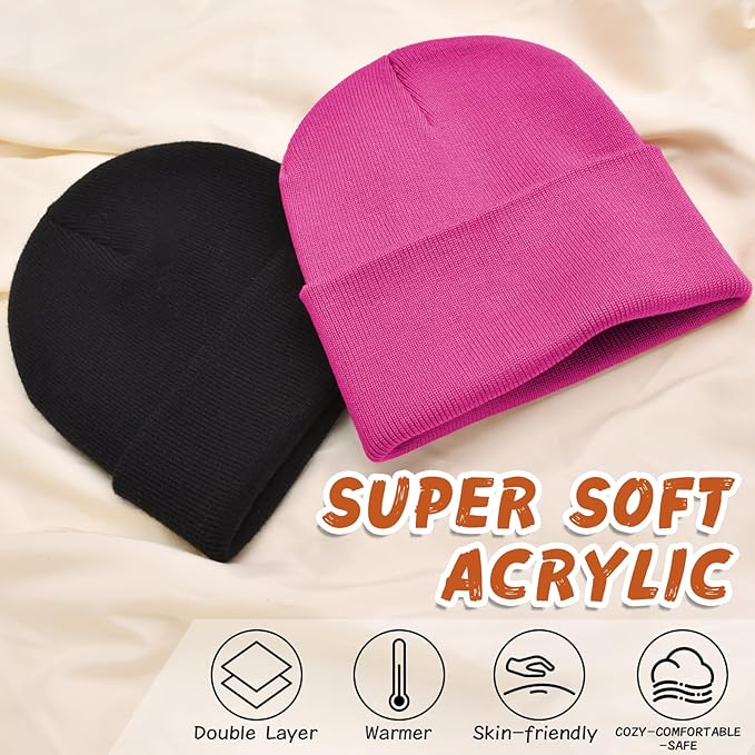 ZOORON Toddler Beanie Baby Beanies for Boys Girls Kids Winter Hats Children Knit Warm Caps 0-12years