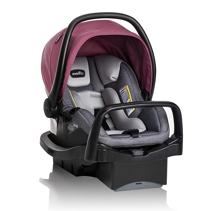 Evenflo Pivot Modular Travel System with LiteMax Infant Car Seat (Dusty Rose Pink)
