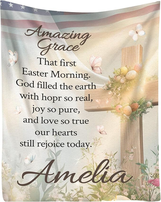 Personalized Blanket Bible Verse Blanket with Inspirational Thoughts and Prayers Religious Throw Blanket Cozy Plush Warm Blankets for Women Men Christmas Birthday Christian Gifts