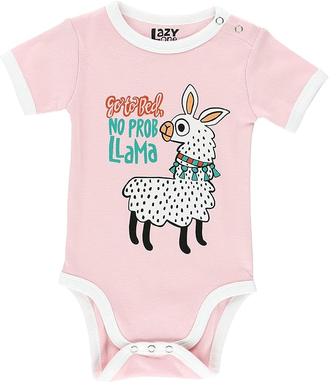 Lazy One Cute Unisex Baby Bodysuit, Cute Animal Designs, 6-18 Months