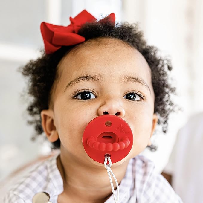 Ryan & Rose Cutie PAT Pacifier Teether (Stage 2, Red)