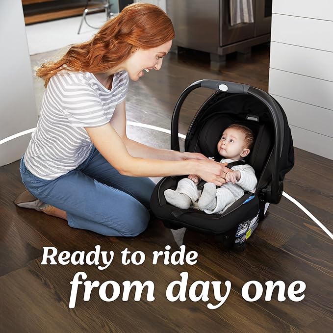 Graco SnugRide SnugFit DLX Infant Car Seat, Baby Car Seat with Anti Rebound Bar for Extra Safety, SnugLock Easy Install Carseat, Baby Registry Must Have, Gift for New Parents, Maison