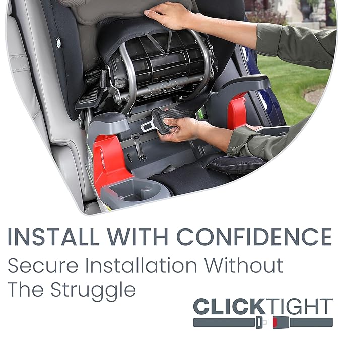 Britax Grow with You ClickTight Harness-2-Booster Car Seat, 2-in-1 High Back Booster, Gray Contour