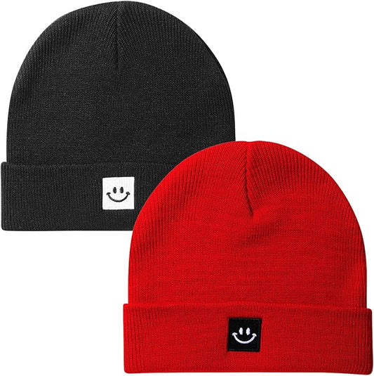 2Pack Baby Beanie Knit Toddler Hat for Girls Boys 0-8 Years