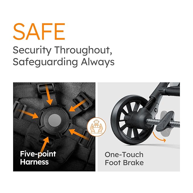 MAMAZING Ultra Air X Travel Stroller - Ultra-Lightweight Under 10 lbs, Carbon Fiber Frame & Airplane Friendly, Lightweight Stroller with Reclining Seat, UPF 50+ Canopy & Travel Bag