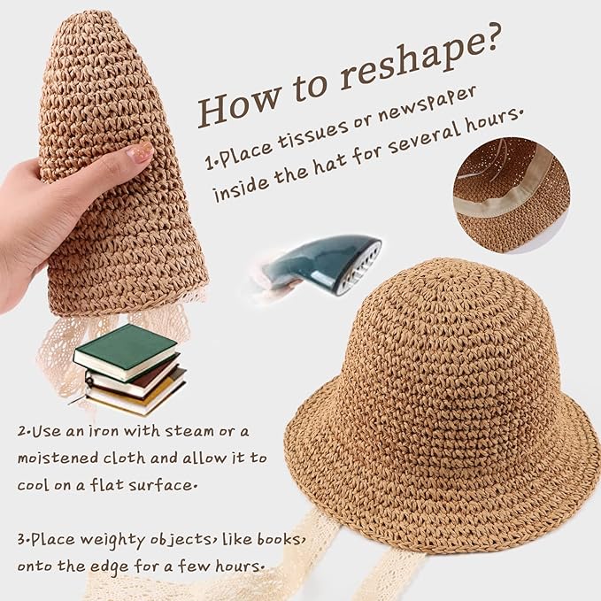 Baby Girl Straw Hat Outdoor Baby Sun Protection Hats Summer Bowknot Beach Cap for Infant Toddler Girls