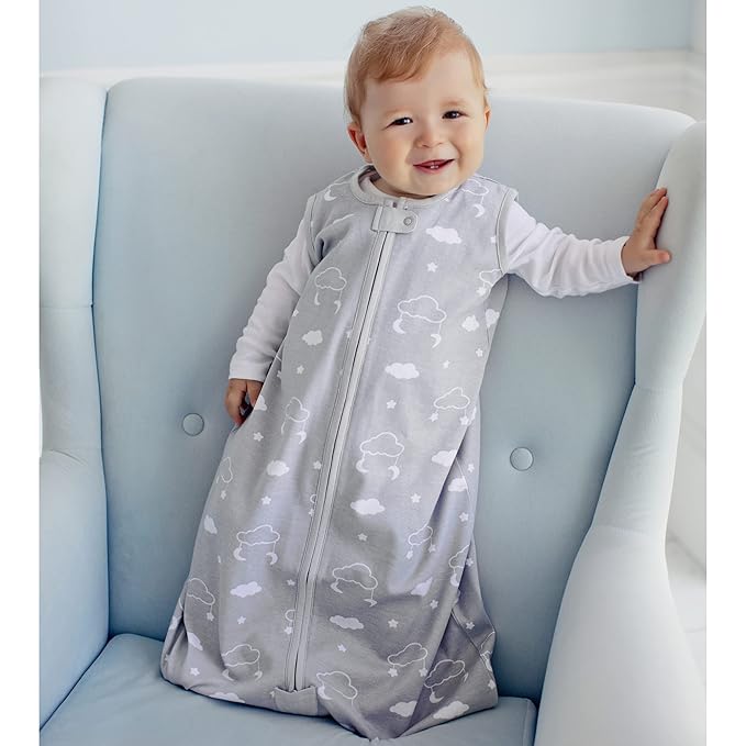 Mama Cheetah Baby Sleep Sack 0.5 TOG, Organic Cotton Baby Wearable Blanket with Two-Way Zipper, Swaddle Transition Baby Sleeping Bag for Newborn Infant Toddler Boy Girl, 24-48 Months