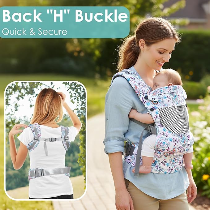 Infant Baby Front Carrier, Toddler Body Carrier, 7-66 Lbs Ergonomic Design, Lumbar Support, Lightweight Baby Chest Carriers (3-36 Months)