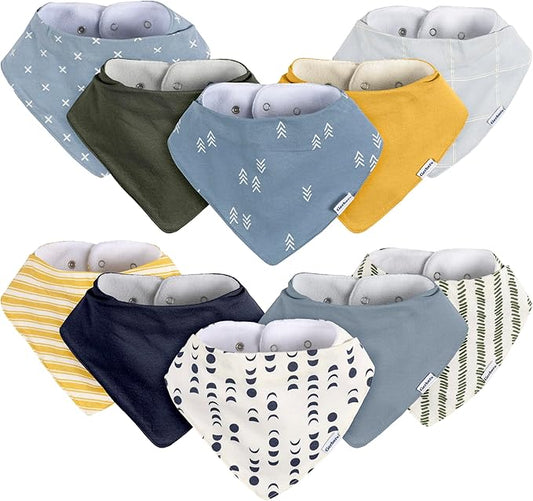 Gerber Unisex Baby Bandana Bibs