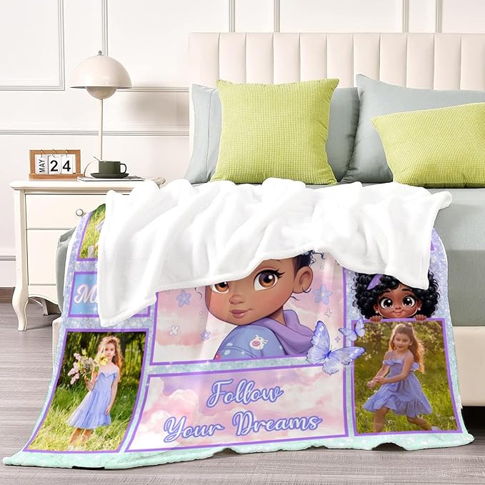 Custom Blanket Bible Verse Blanket with Inspirational Thoughts and Prayers Religious Throw Blanket Soft Lightweight Cozy Plush Warm Blankets for Girls Christian Christmas Birthday Gifts