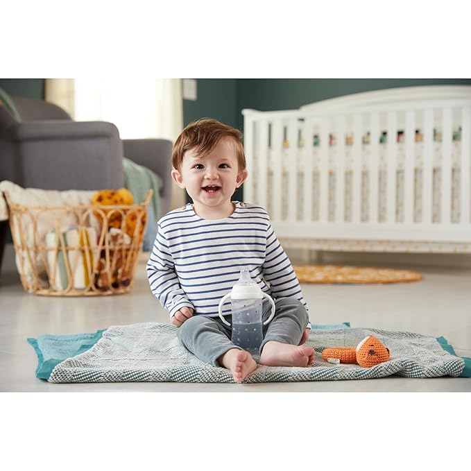 NUK Learner Cup 6+ Months Timeless Collection Amazon Exclusive 10 Oz – BPA Free Spill Proof Sippy Cup 2 Count (Pack of 1)