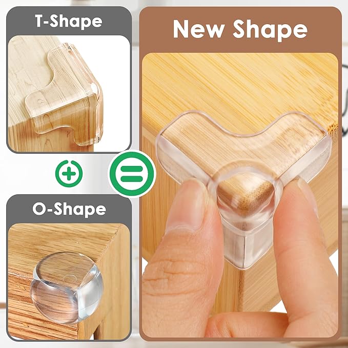 12 Pack Upgraded Corner Protectors Baby, Baby Proofing Corner Guards, Corner & Edge Safety Bumpers, Baby Proof Corners and Edges, Clear Furniture Corner Protectors for Table Edges & Sharp Corners