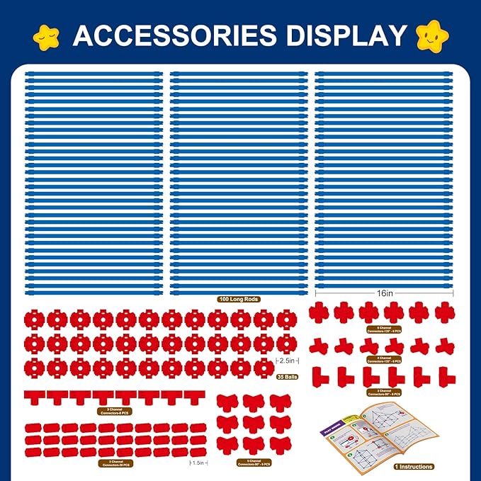 Fort Building Kit for Kids,STEM Construction Toys, Educational Gift for 4 5 6 7 8 9 10 11 12 Years Old Boys and Girls,Ultimate Creative Set for Indoor & Outdoors Activity,200 Pcs,Original