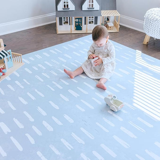 Baby Play Mat for Floor - Shoreline (6x6ft) - Premium EVA Foam Play Mat for Babies & Toddlers (Ages 0-5+) Non-Toxic Playmat for Tummy Time, Crawling & Playroom - Stylish & Comfortable