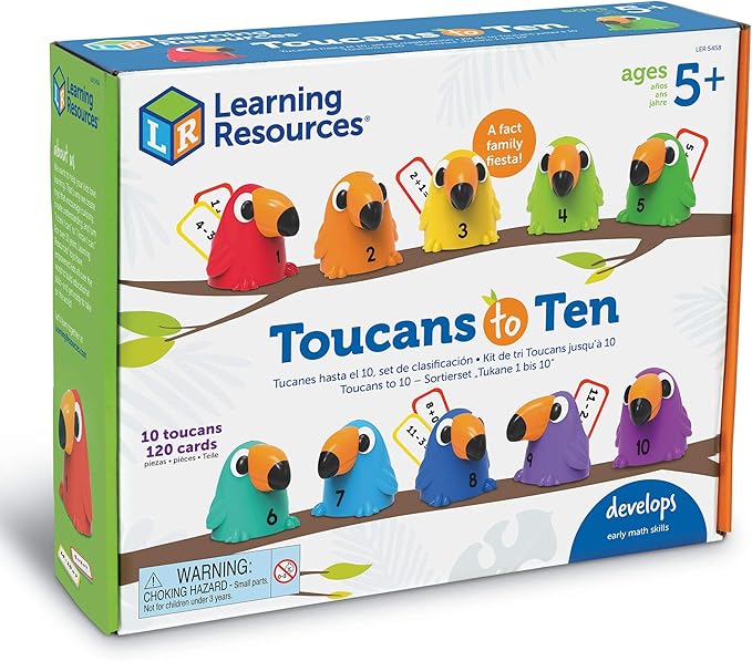 Learning Resources Toucans to 10 Sorting Set, Counting & Sorting, Early Math Skills Toy, Ages 5+