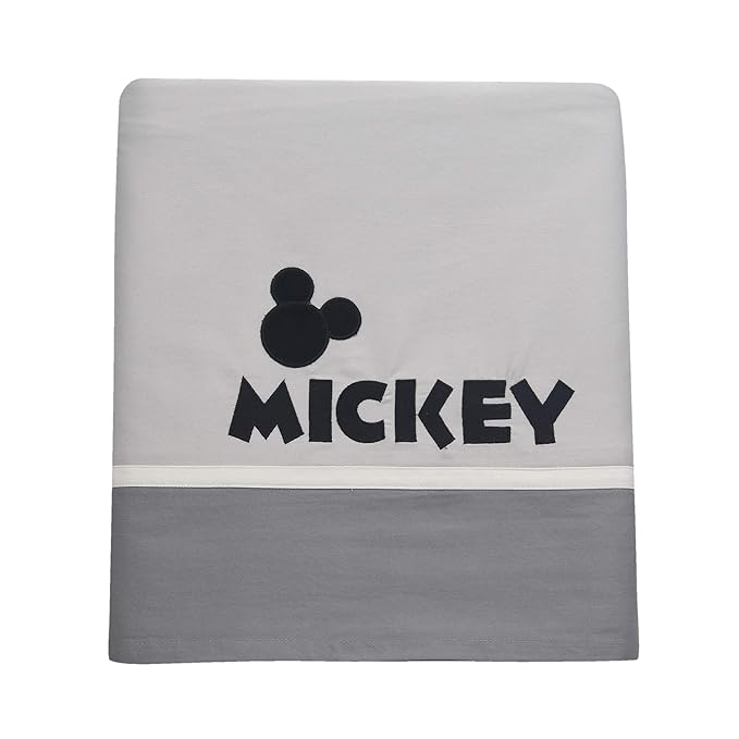 Lambs & Ivy Disney Baby Magical Mickey Mouse 3-Piece Crib Bedding Set - Gray